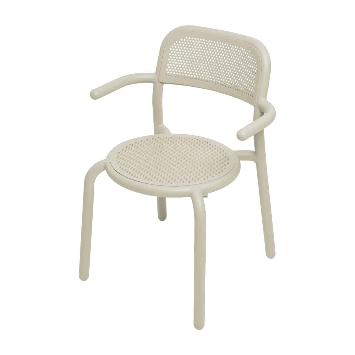 4 chaises beiges avec accoudoirs Toni - Fatboy - The Cool Republic