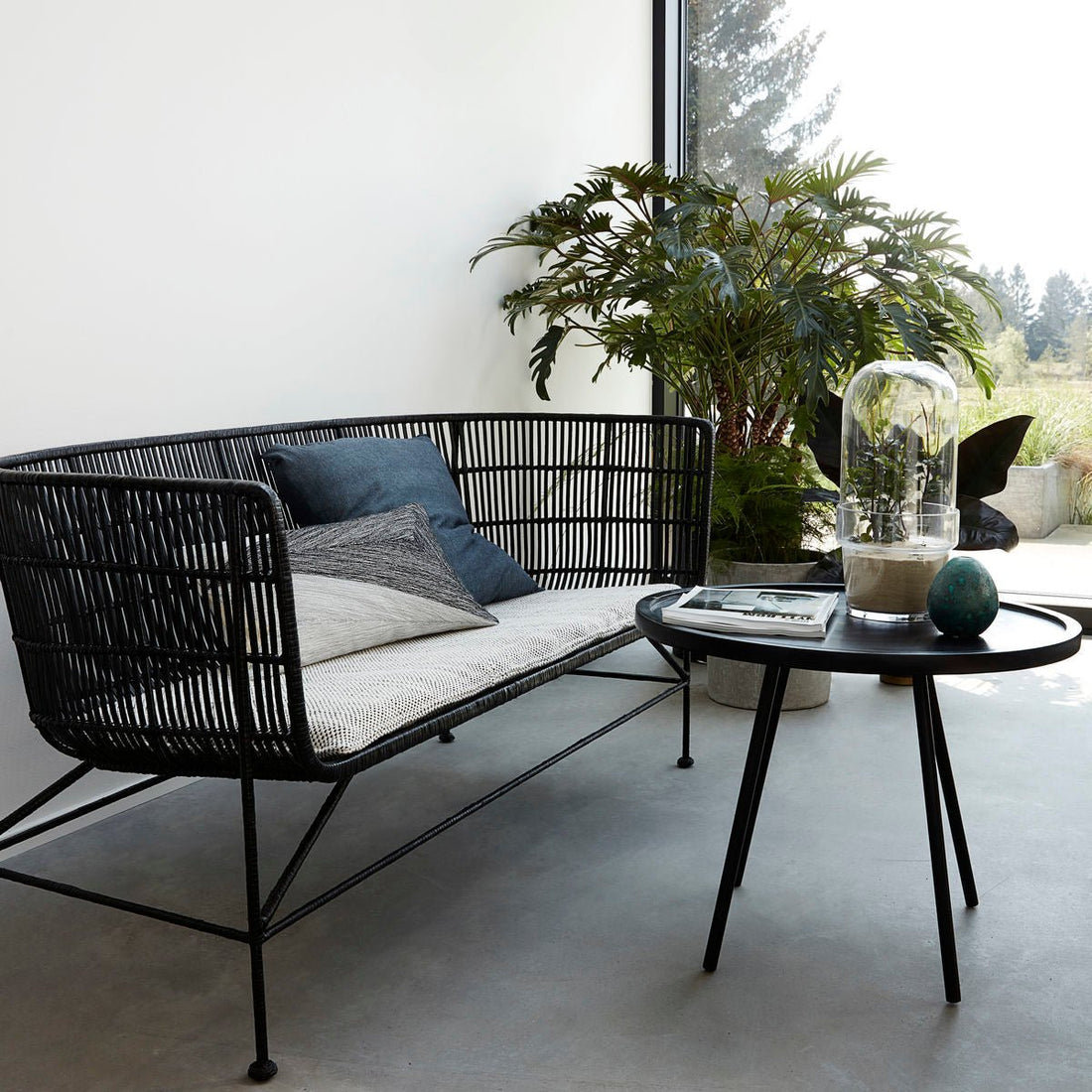Le confortable design scandinave appliqué au canapé en rotin - The Cool Republic