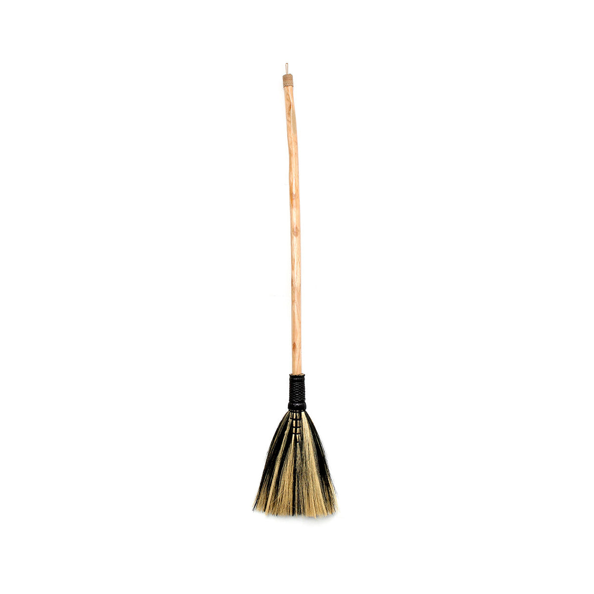 Balai en fibre tressée naturelle noire 130cm Big - Bazar Bizar