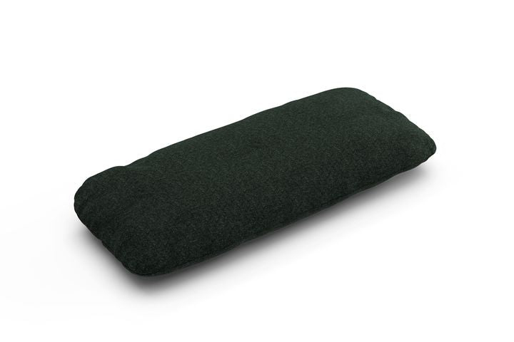 Kissen aus Dama-Gewebe Dunkelgrün 60x30cm Curt - Ambivalenz