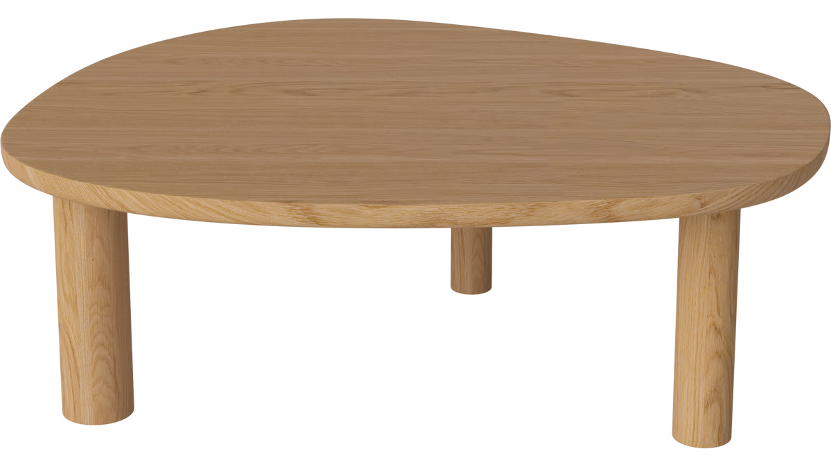 Table basse en chêne huilé massif 98,50x80x39cm Latch - Bolia