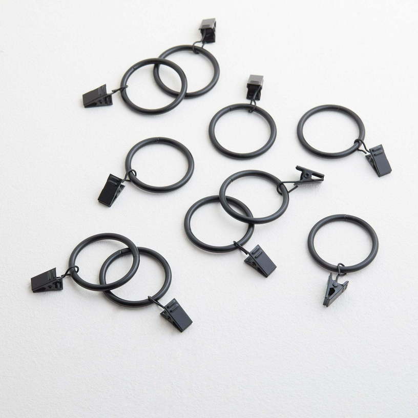 10 Anneaux avec Pince Alma Noir - Madura - The Cool Republic