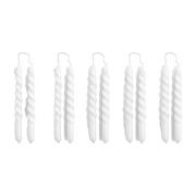 10 white candles mini Swirl - HAY - The Cool Republic
