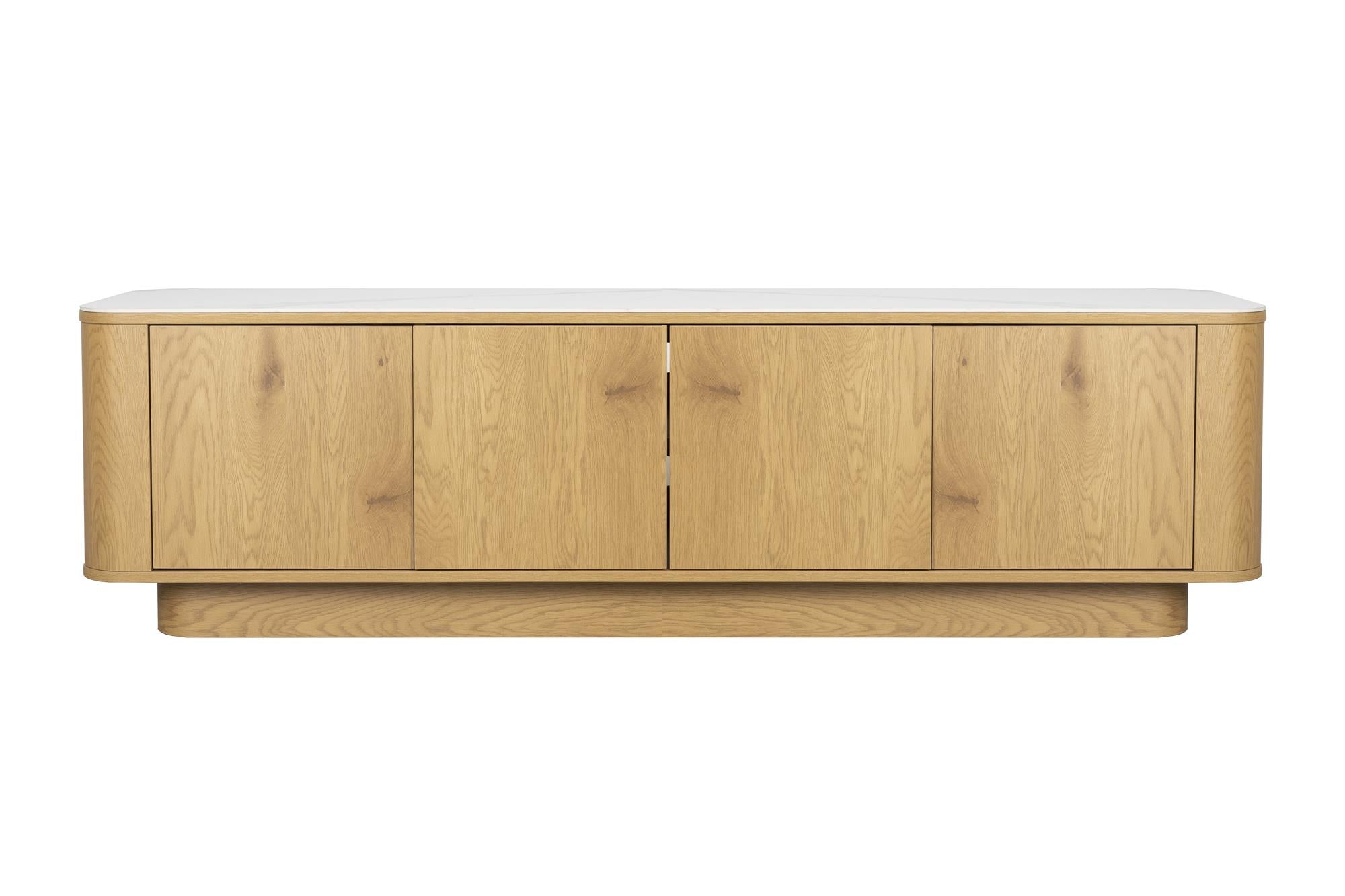 Aparador de madera de roble 180x40x50cm Oréa - The Cool Republic