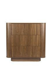 Commode à tiroirs en bois de noyer 40x90x80cm Oréa - The Cool Republic