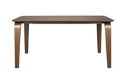 Rechteckiger Esstisch aus braunem Kautschukholz 160 x 90 x 75 cm - The Cool Republic
