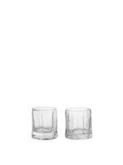 2 Bicchieri da liquore in vetro soffiato trasparente 4 x 5 cm Kiru - Ferm Living