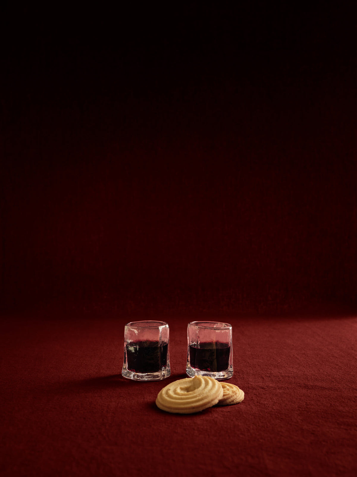 2 Verres à liqueur en verre soufflé transparent 4 x 5 cm Kiru - Ferm Living
