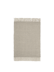 Tappeto rettangolare in lana e cotone bianco e nero 140 x 200 cm Udo - Ferm Living