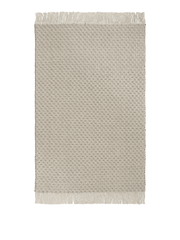 Tappeto rettangolare in lana e cotone bianco e nero 200 x 300 cm Udo - Ferm Living