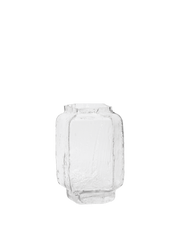 Jarrón de vidrio soplado reciclado transparente 25 cm Mokuri - Ferm Living