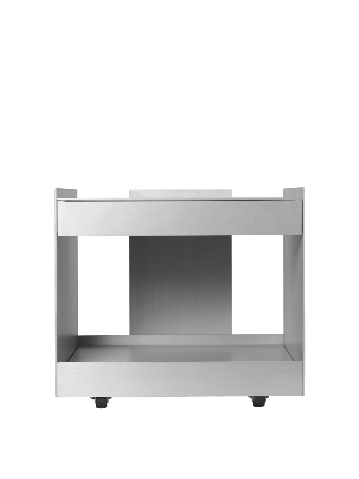 Carrello con cassetto in alluminio cromato Lager - Ferm Living