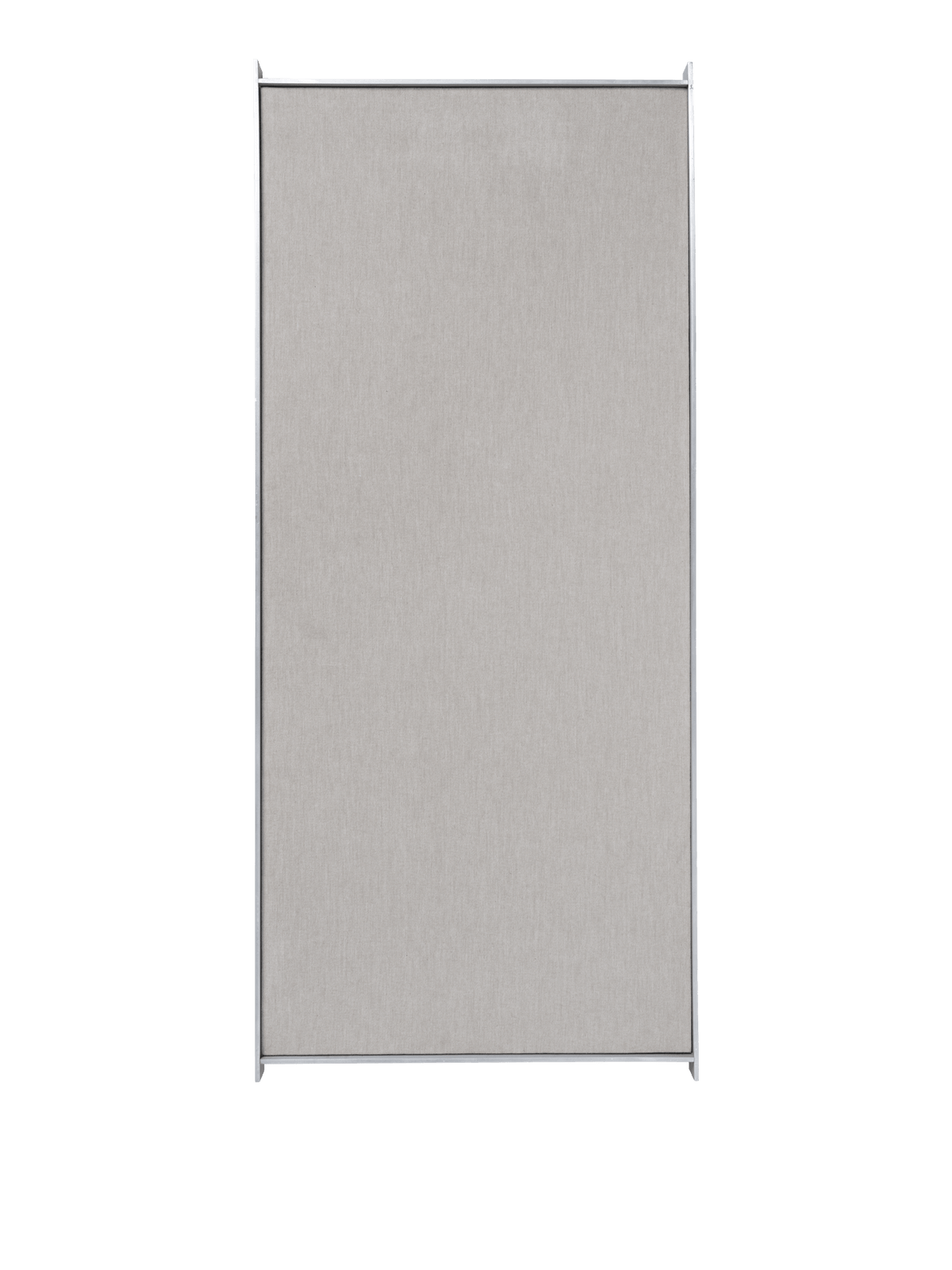 Bacheca rettangolare da parete in sughero beige e alluminio spazzolato 45 x 5 x 104 cm Lager - Ferm Living