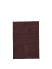 Tapis rectangulaire en laine tufté marron 140 x 200 cm Stille - Ferm Living