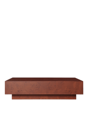 Table basse rectangulaire en peuplier vernis teinté foncé 117 x 70 x 30 cm Burl - Ferm Living