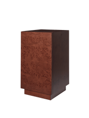 Mesa auxiliar en álamo con barniz teñido oscuro 35 x 35 x 67 cm Burl - Ferm Living