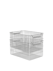 2 Paniers en acier gris 26,2 x 36,2 x 20,2 cm Cala - Ferm Living