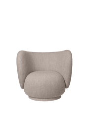 Fauteuil pour enfant en tissu bouclé beige Rico - Ferm Living