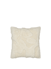 Weißes getufetetes Wollkissen Quadrat 50 x 50 cm Rime - Ferm Living