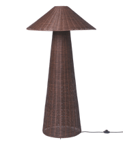 Lampadaire en rotin tressé marron foncé 71 x 131 cm Dou - Ferm Living