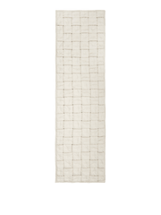 Rechteckiger Flurteppich aus weißer Bio-Baumwolle 70 x 250 cm Sofi - Ferm Living