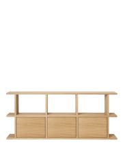Bücherregal aus natur lackierter Eiche 170 x 30 x 72 cm Kona - Ferm Living