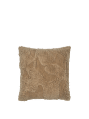 Coussin carré en laine tufté marron 50 x 50 cm Rime - Ferm Living