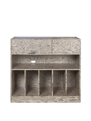 Mueble gabinete en pino gris barnizado 45 x 86 x 81 cm Cabri - Ferm Living