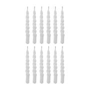 12 bougies blanches en paraffine Twist - Bloomingville - The Cool Republic