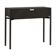Console en chêne teinté noir 100 x 36,5 x 90 cm Marius - Hartô