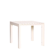 Mesa de comedor de jardín rectangular acero beige 89x80x76cm Haus - Hübsch