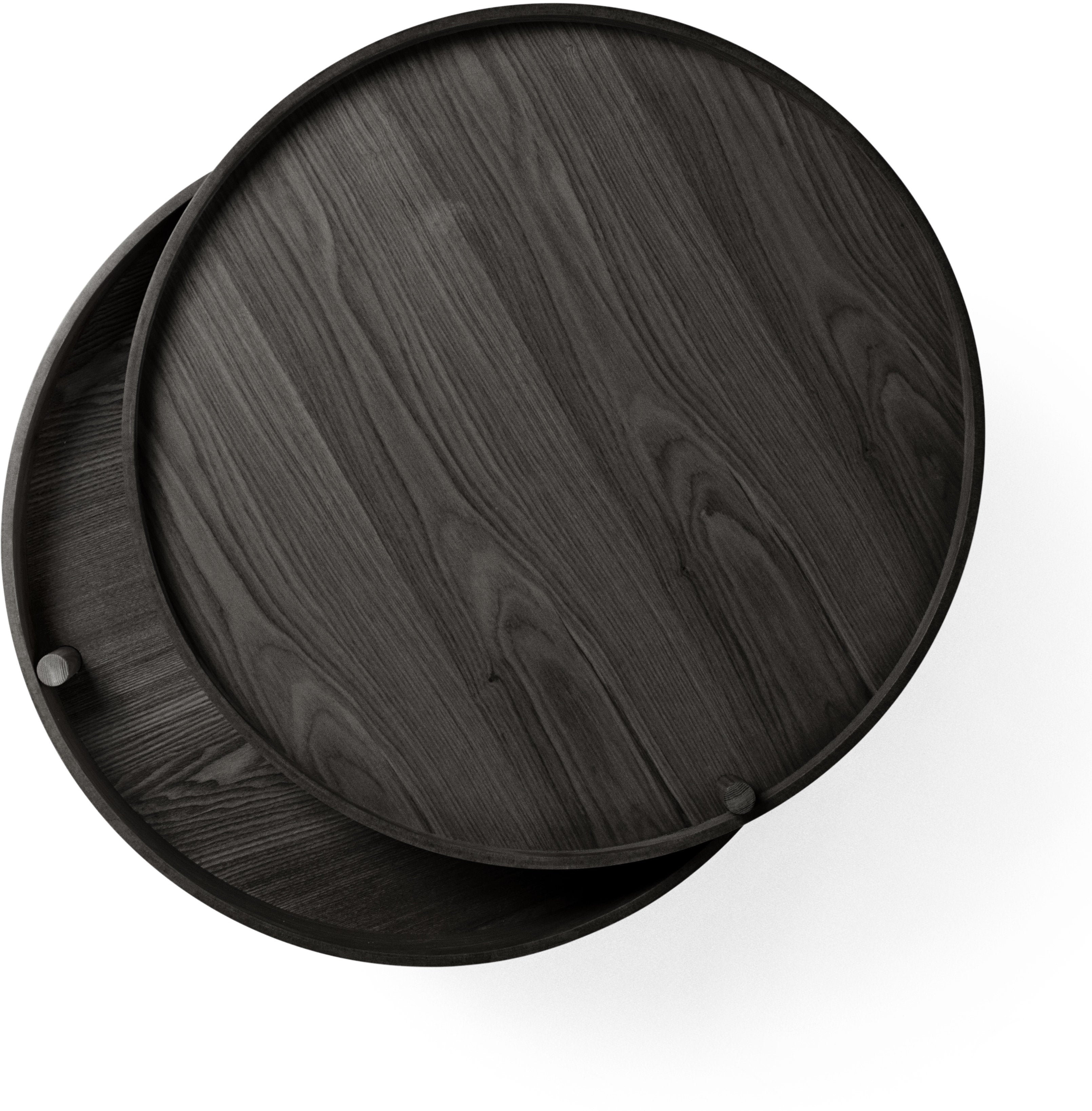 Black Oak Coffee Table Rotating - Audo