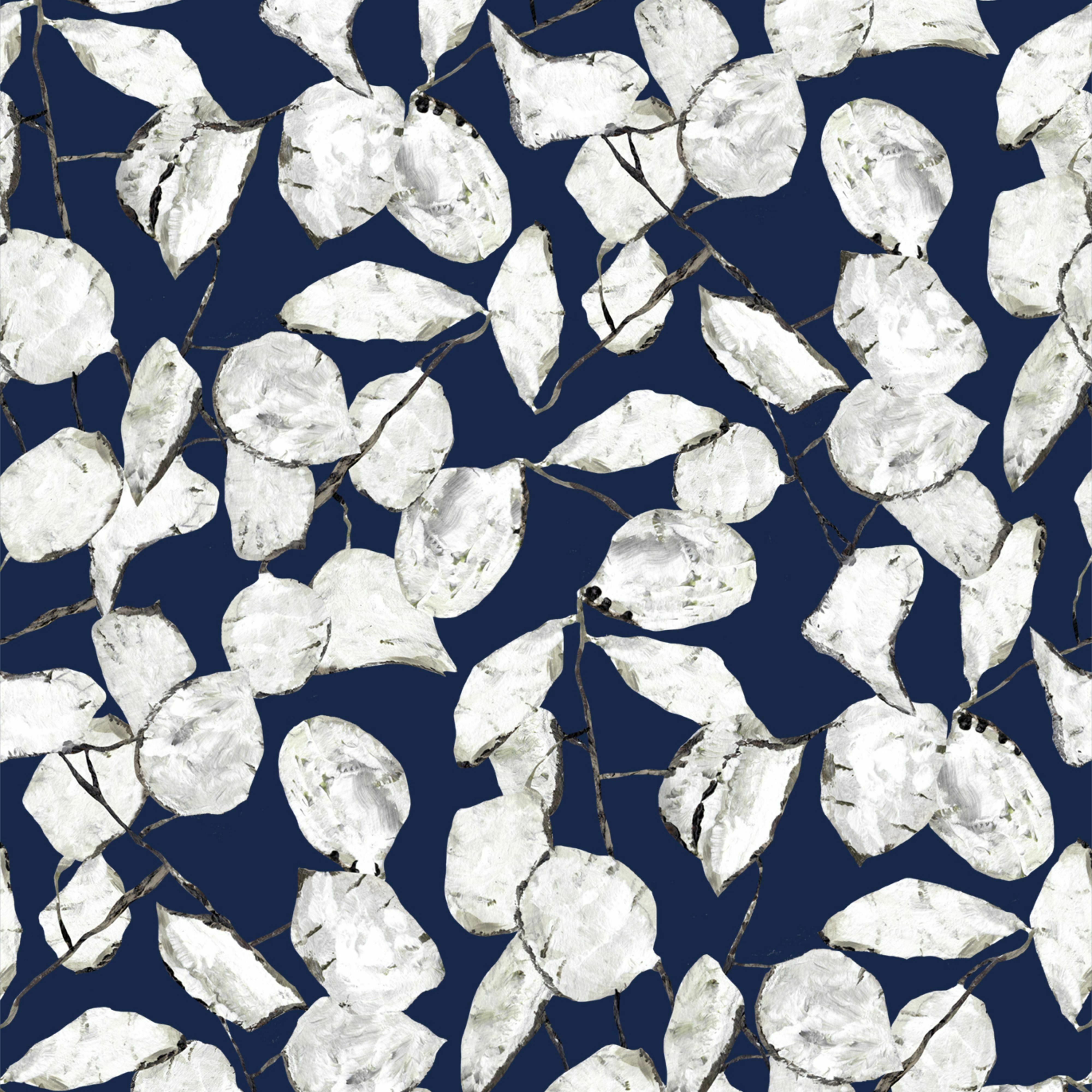 Papier peint bleu marine Monnaie de Pape Raccordable - Edito — 143261.jpg