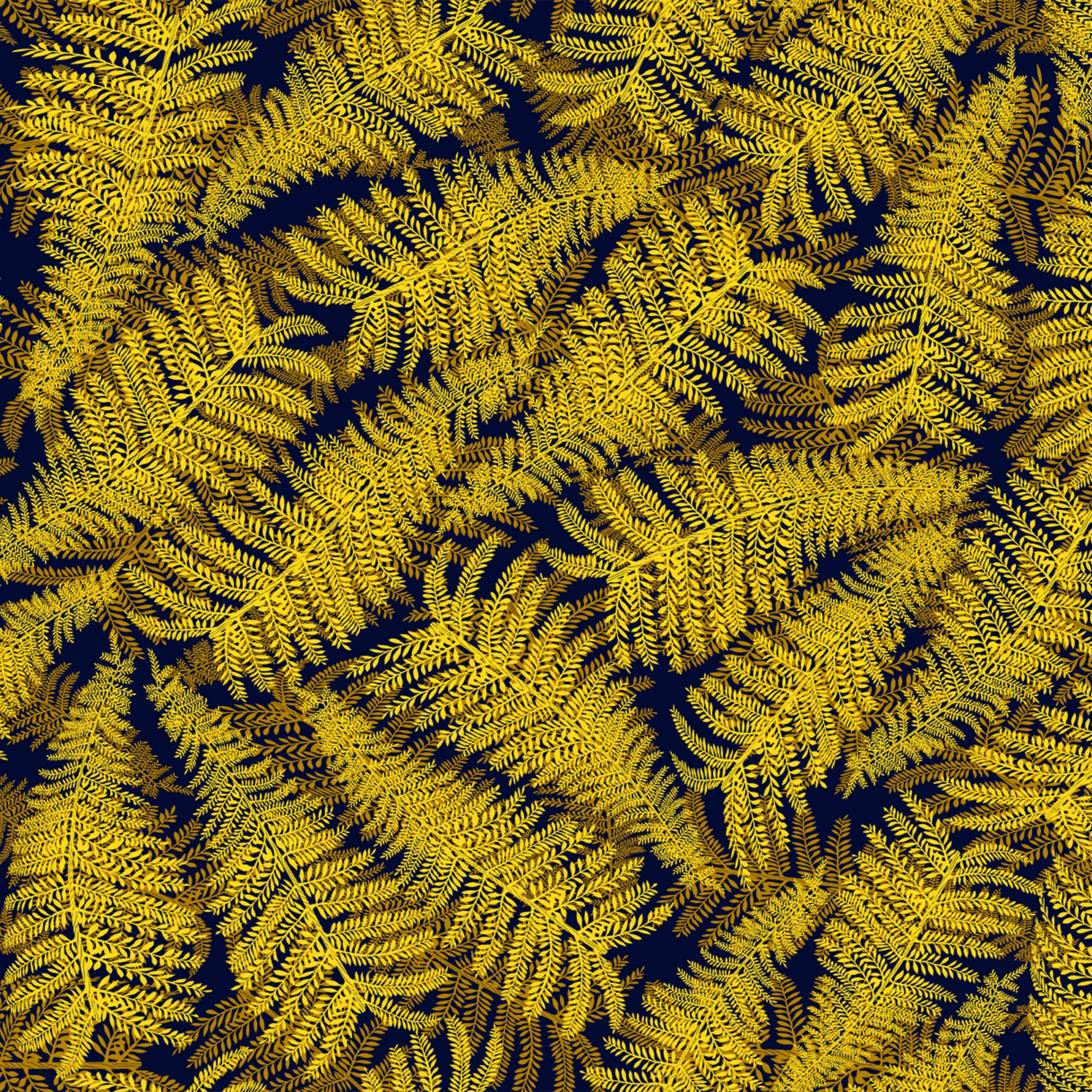 Papier peint jaune Fougères Raccordable - Edito — 143265.jpg