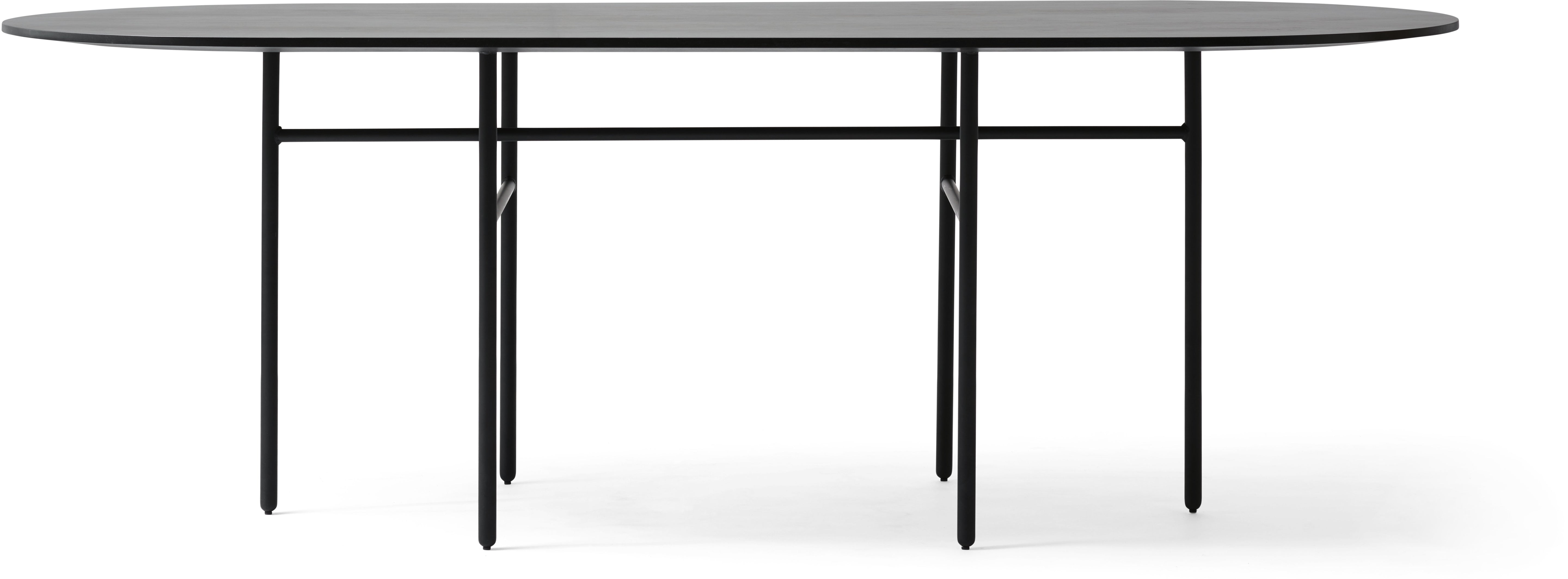 Table ovale noire Snaregade - Audo