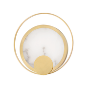 Applique murale en laiton laiton vieilli 31x32cm Coil - Hudson Valley Lighting