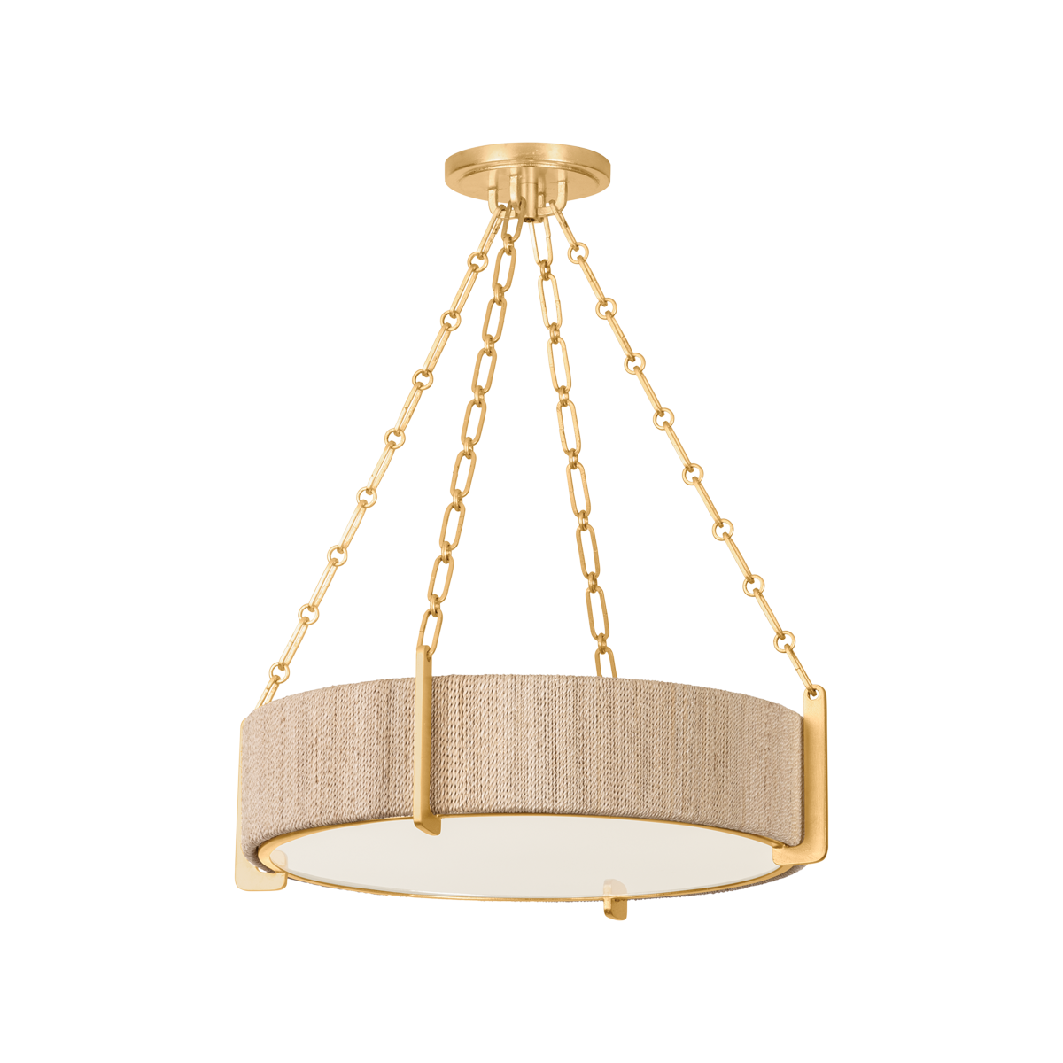 Suspension en fer feuille d'or 56x16cm Quebec - Hudson Valley Lighting