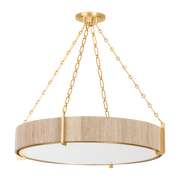 Suspension en fer feuille d'or 78x16cm Quebec - Hudson Valley Lighting