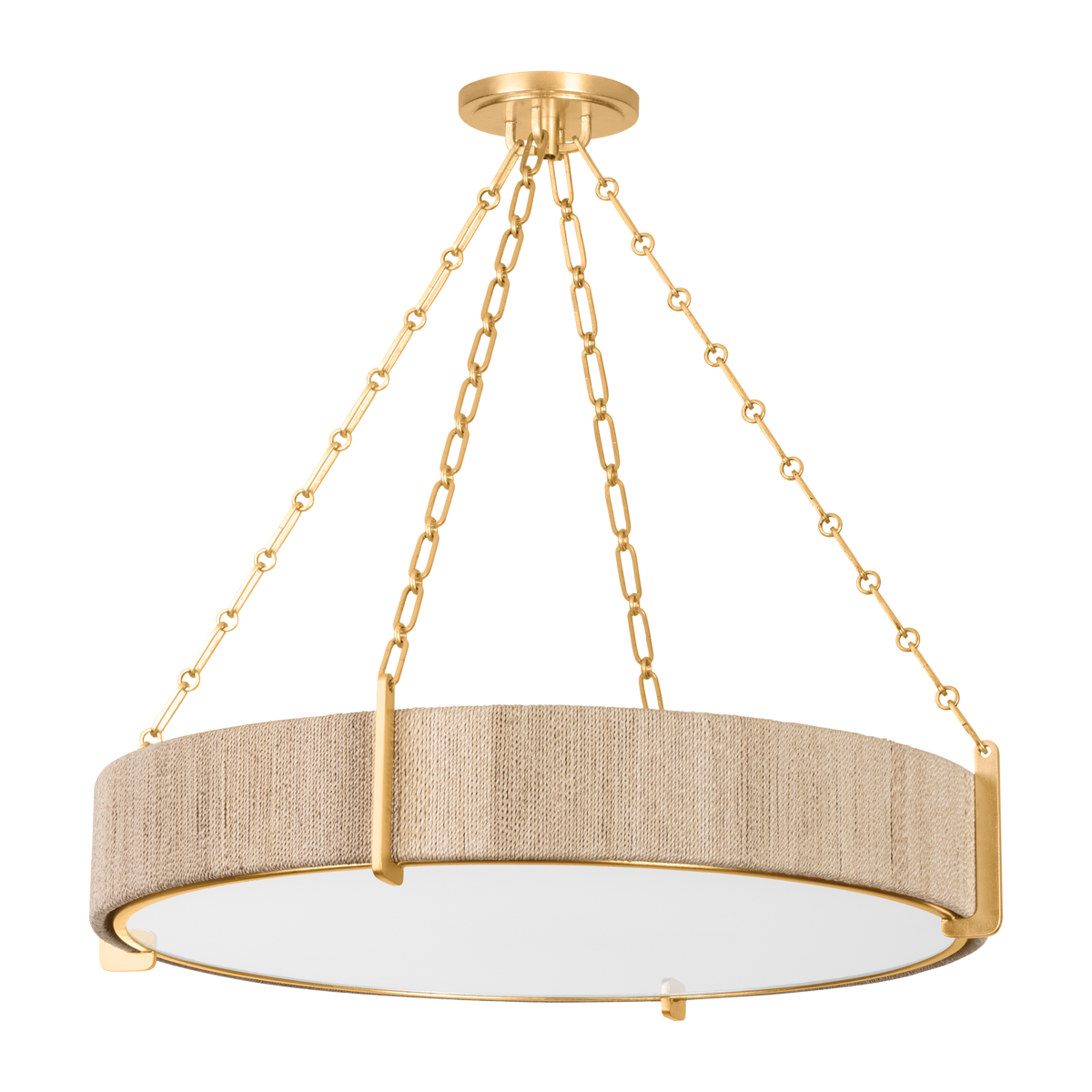 Suspension en fer feuille d'or 78x16cm Quebec - Hudson Valley Lighting