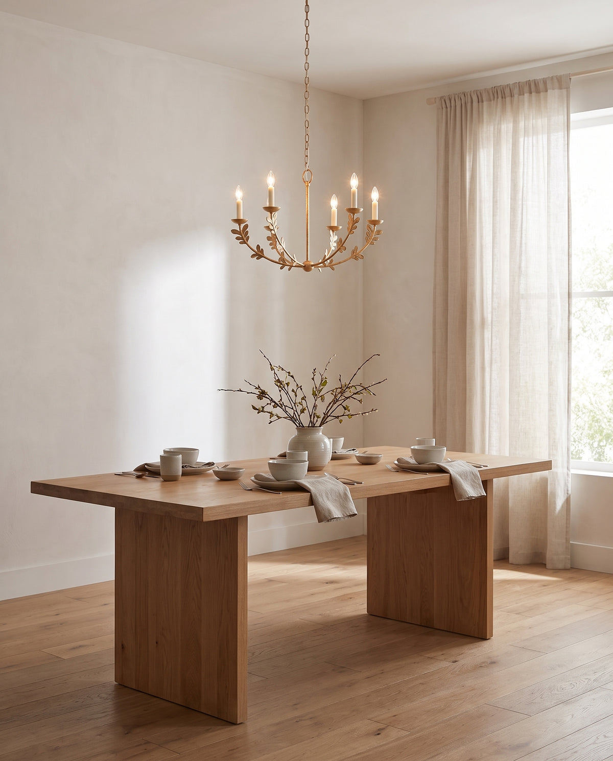 Suspension en acier feuille d'or ancienne 71x44cm Florian - Troy Lighting en situation