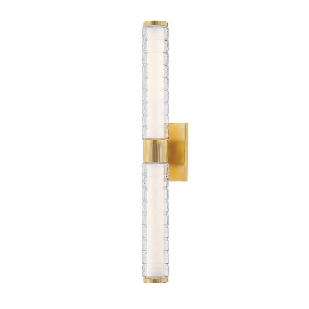 Applique de salle de bain en laiton laiton vieilli 11x62cm Castor - Hudson Valley Lighting