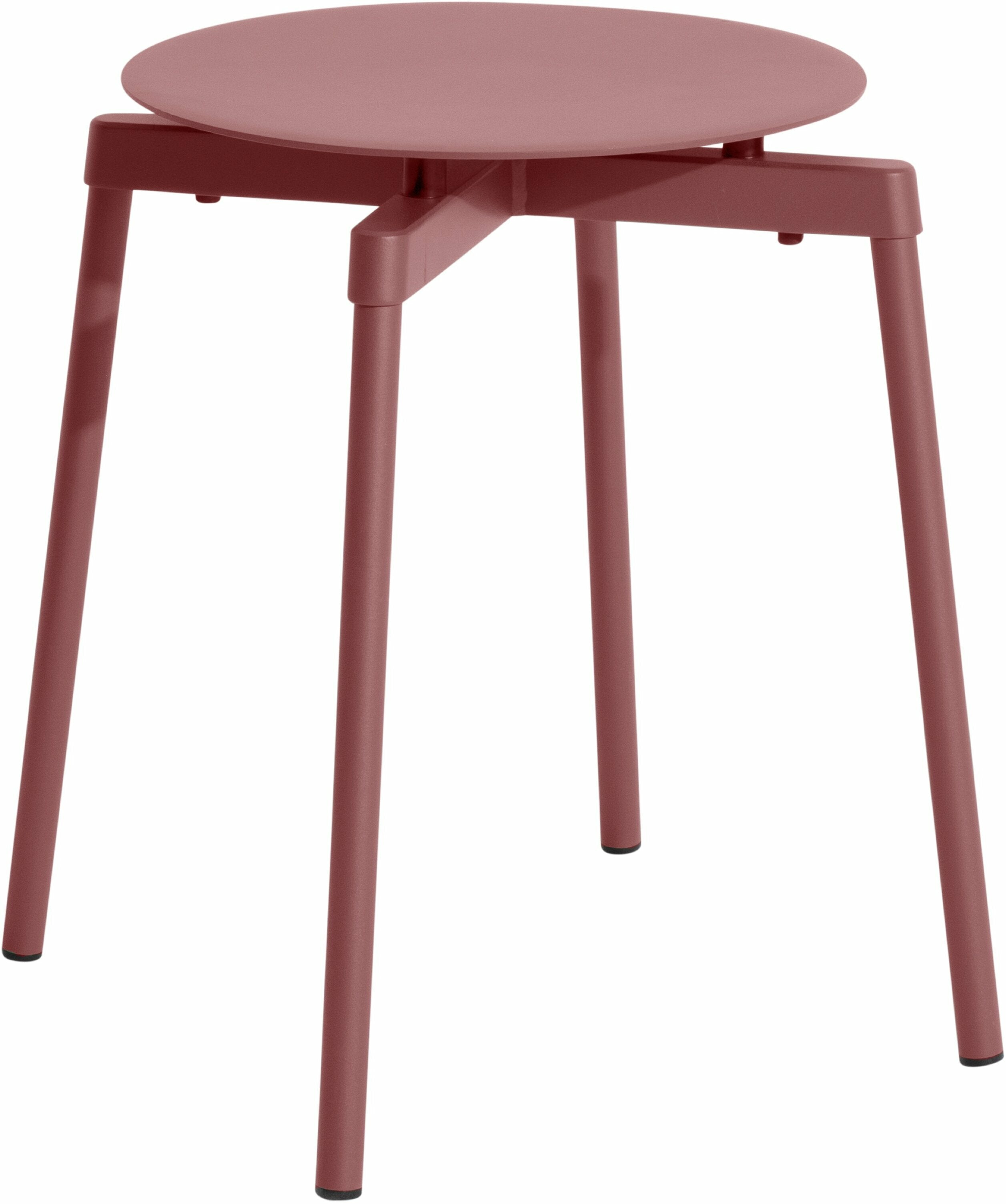 Tabouret outdoor rouge brun Fromme - Petite friture — 184744.jpg