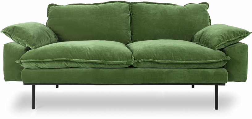 canape-2-places-en-velours-vert-retro-hkliving-1