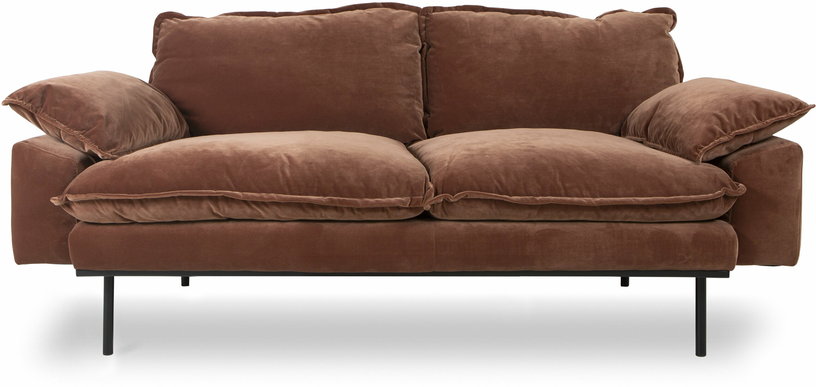 canape-2-places-en-velours-brique-retro-hkliving-1