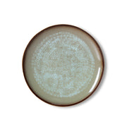 2 Assiettes à diner rondes en grès 27,5cm Vaisselle 70s - HKLiving - The Cool Republic