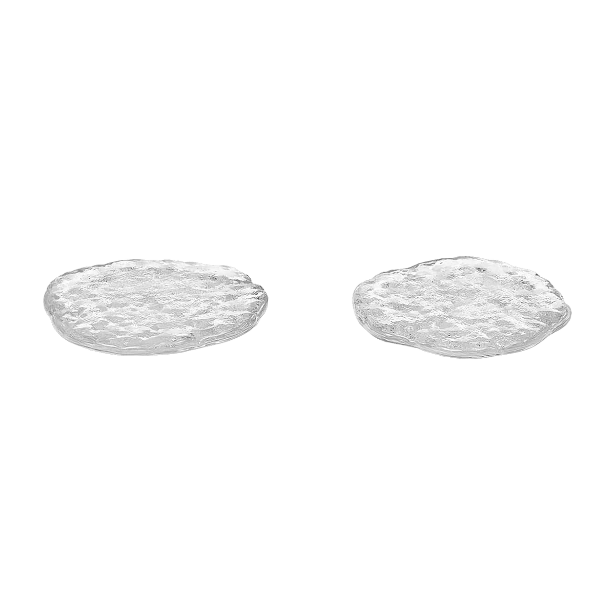 2 Momento clear glass decorative plates - Ferm Living - The Cool Republic