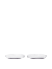 2 Assiettes en plastique transparent 16,3 x 2,4 cm Ripple - Ferm Living - The Cool Republic