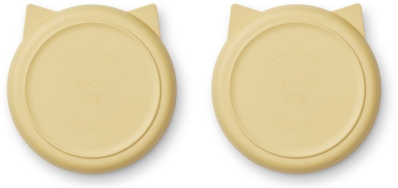 2 assiettes jaune jojoba Mae - Liewood - The Cool Republic