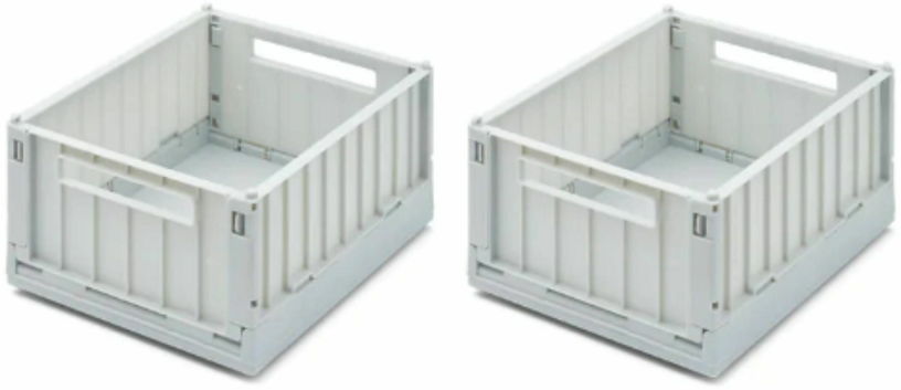 2 Boîtes de rangement Cloud blue S Weston - Liewood - The Cool Republic