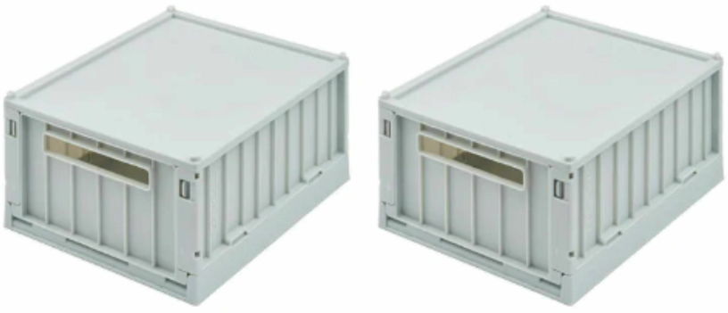 2 Boîtes de rangement Cloud blue S Weston - Liewood - The Cool Republic